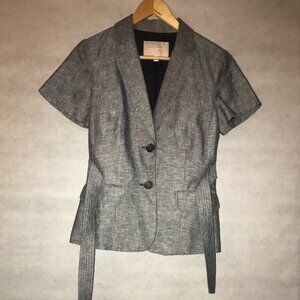 Banana Republic Gray Belted Suit
